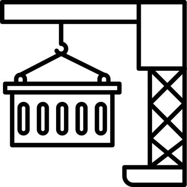 kargo ağ ikonu vektör illüstrasyonu