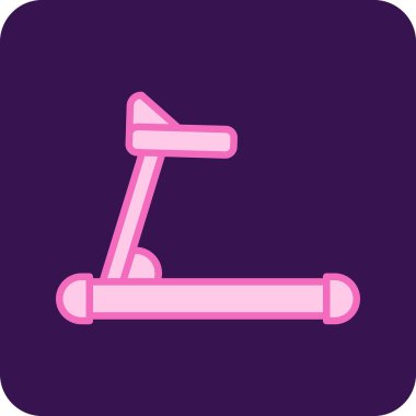 koşu bandı web simgesi, vektör çizim 