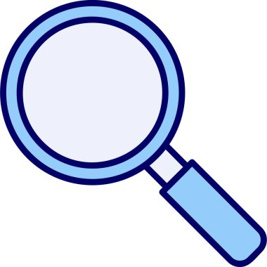 Büyütme cam simgesi, vektör illüstrasyonu 