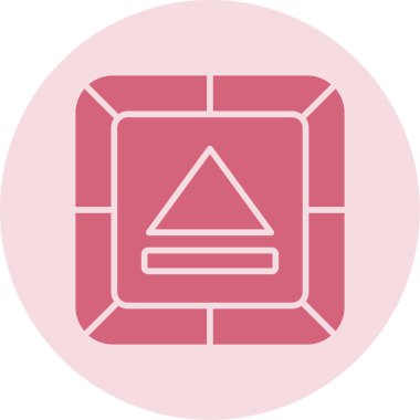 Düğme simgesini, ortam simgesini, müziği çıkart veya video düğmesi çal