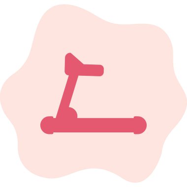 koşu bandı web simgesi, vektör çizim 