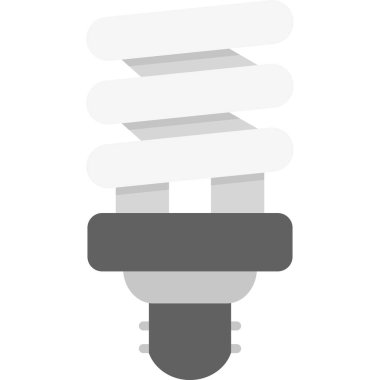 spiral ampul ikonu web basit illüstrasyon