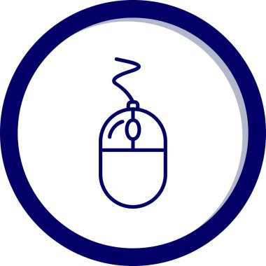 Fare tıklama simgesi. Basit resimleme