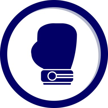 Boks eldiveni simge vektör çizim