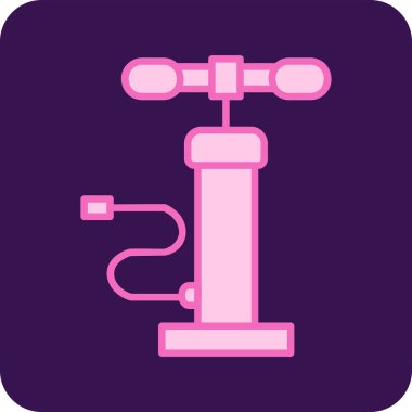 Hava pompası. Web simgesi basit illüstrasyon         