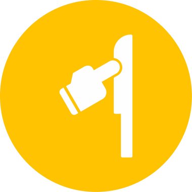 Keskin Nesne simgesi, basit vektör illüstrasyonu 