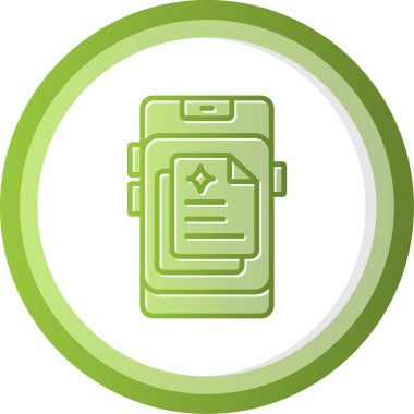 Belge. Web simgesi basit illüstrasyon