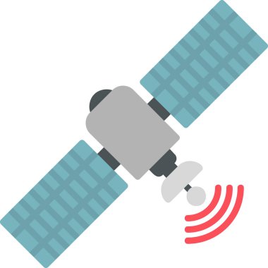 Uydu. Web simgesi basit illüstrasyon 