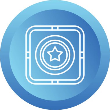 yıldız web simgesi basit illüstrasyon 