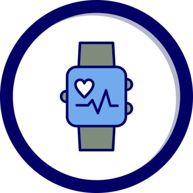 akıllı saat simgesi, vektör illüstrasyonu basit tasarım