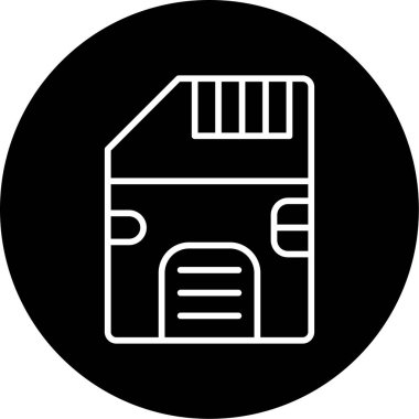 SD kart simgesi vektör illüstrasyonu