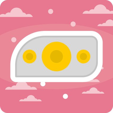 Modern araba aydınlatma simgesinin vektör illüstrasyonu                  