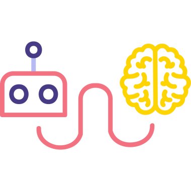 Beyin web simgesi vektör illüstrasyonunu yeniden başlat