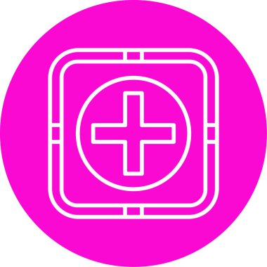 + işaretinin web basit illüstrasyonu