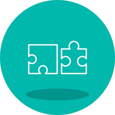 vektör illüstrasyonu, bulmaca ögesi simgesi 