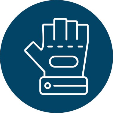 Eldiven simgesi, vektör illüstrasyonu basit tasarım