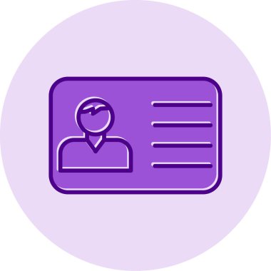 Ofis Kimliği Web simgesi, vektör illüstrasyonu