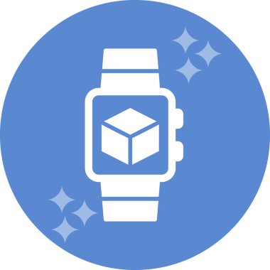 akıllı saat simgesi, vektör illüstrasyonu basit tasarım