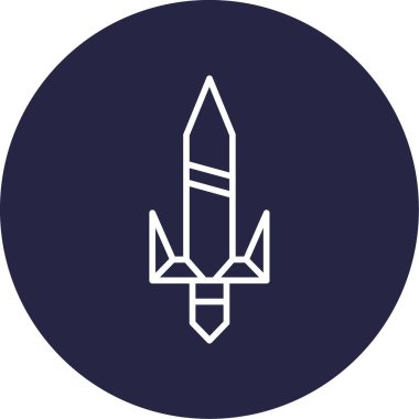 kılıç simgesi, vektör illüstrasyonu basit tasarım