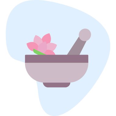 Havan ve tokmak simgeleri, web basit illüstrasyon