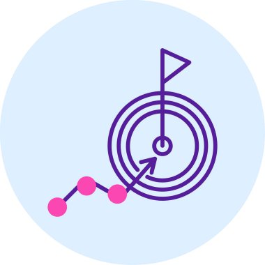 goal icon, vector illustration simple design