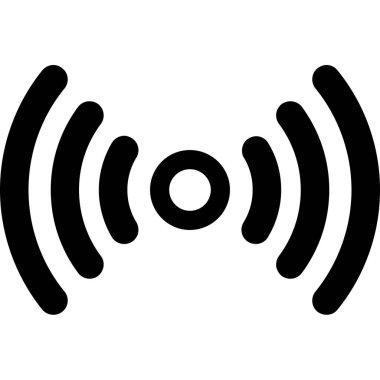 Kablosuz. Web simgesi basit illüstrasyon 