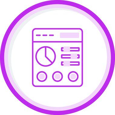 Kontrol Paneli modern simgesinin vektör illüstrasyonu                         