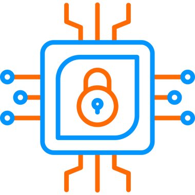 cpu icon, vector illustration simple design