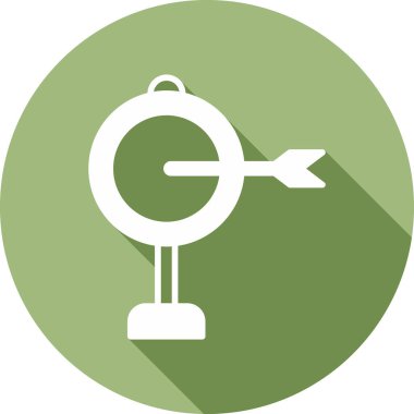 Okun ağ simgesine sahip hedef basit illüstrasyon