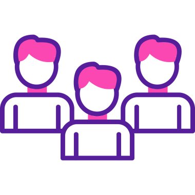 vector illustration of Group people icon 