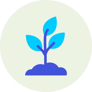 Bitki. Web simgesi basit illüstrasyon 