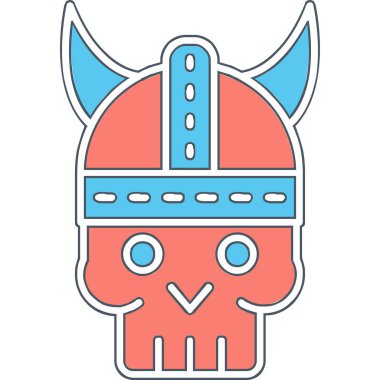 Bir kafatasının vektör çizimi 