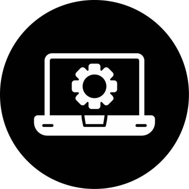 Yazılım web simgesi vektör illüstrasyonu