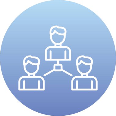 Sosyoloji simgesinin vektör illüstrasyonu 