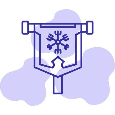 bayrak web simgesi, vektör illüstrasyonu 