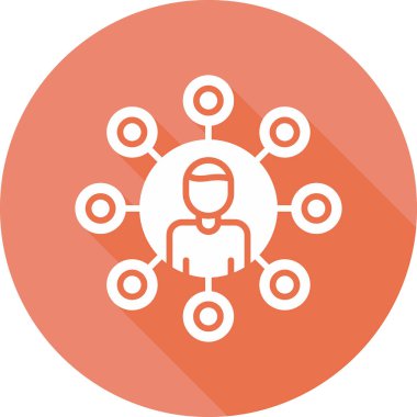 organizasyon yapı simgesi, vektör illüstrasyon basit tasarım