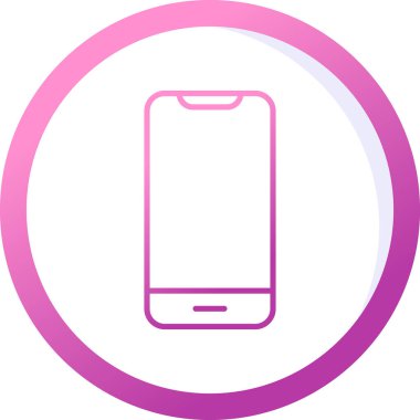 Akıllı telefon. Web simgesi basit illüstrasyon 