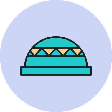 Bosu Ball web simgesi vektör illüstrasyonu