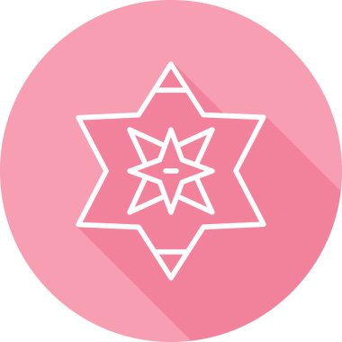 yıldız web simgesi basit illüstrasyon 