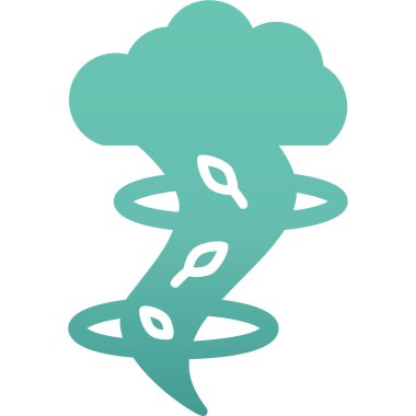 Tornado simgesi, vektör illüstrasyonu basit tasarım