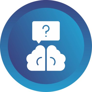 Quiz web simgesi, vektör illüstrasyonu