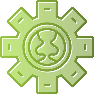 dişli simgesi vektör illüstrasyonu