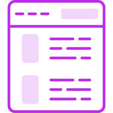 Tarayıcı Kontrol Listesi web simgesi, vektör illüstrasyonu