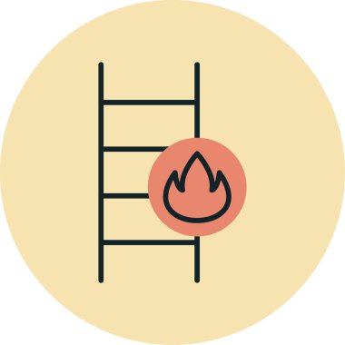 Merdiven simgesi çizimini ateşle                   