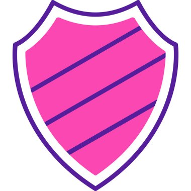 kalkan simgesi web basit illüstrasyon