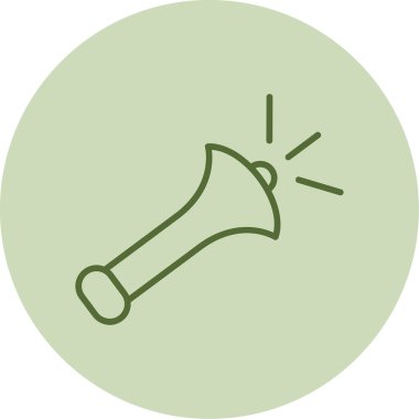 Boynuz. Web simgesi basit illüstrasyon