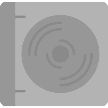 CD mi? Web simgesi basit illüstrasyon                