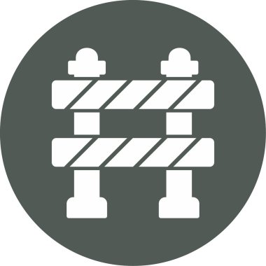 Trafik Bariyeri vektör tasarım şablonu        