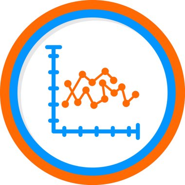 Analiz çizelgesi simgesi vektör illüstrasyonu 