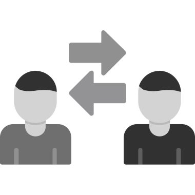 Kişilerarası iş adamlarının vektör çizimi